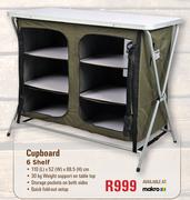 Camp Master Cupboard 6 Shelf-110(L) x 52(W) x 88.5(H) cm