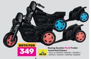 Big Jim Racing Scooter Plus Trailer Assorted Colours-Both For