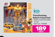 Kid Connection Transforming Robot 4 Assorted-Each