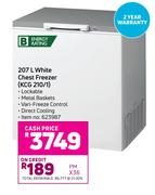 KIC 207L White Chest Freezer (KCG 210/1)