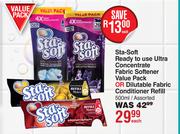 Sta Soft Ready To Use Ultra Concentrate Fabric Softener Value Pack-500ml Each
