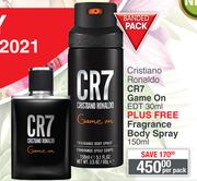 Special Cristiano Ronaldo CR7 Game On EDT 30ml Plus Free Fragrance