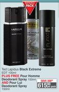 TED Lapidus Black Extreme EDT 100ml-Per Pack
