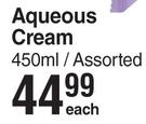 Purity & Elizabeth Anne's Aqueous Cream Assorted-450ml Each