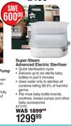 Tommee Tippee Super Steam Adavnaced Electric Steriliser