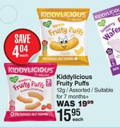 Kiddylicious Fruity Puffs Assorted-12g Each