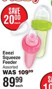 Nuby Eeezi Squeeze Feeder Assorted-Each