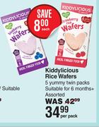 Kiddylicious Rice Wafers 5 Yummy Twin Packs-Per Pack