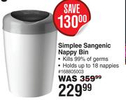 Tommee Tippee Simplee Sangenic Nappy Bin