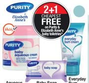 Purity & Elizabeth Anne's Aqueous Cream Assorted-450ml Each