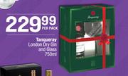 Tanqueray London Dry Gin & Glass-750ml Per Pa