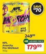 NPL Anarchy Pre-Workout-160g 
