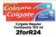 Colgate Regular Toothpaste-For 2 x 100ml