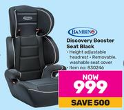 Bambino Discovery Booster Seat Black