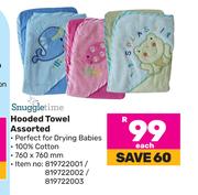 Snuggletime Hooded Towel Assorted-Each