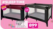 Little One Vito Camp Cot Burgundy Or Black-Each