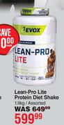 EVOX Lean-Pro Lite Protein Diet Shake Assorted-1.9kg