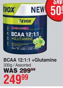 EVOX BCAA 12:1:1 + Glutamine Assorted-330g