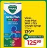 Vicks Acta Plus Wet + Dry Cough Syrup-200ml