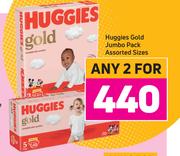 Huggies Gold Jumbo Pack Assorted Sizes-For 2