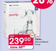 Clicks Manual Breast Pump-Per Pack