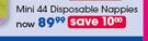 Clicks Made 4 Baby Softly Cushioned Mini 44 Disposable Nappies-Per Pack 