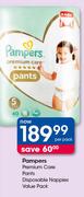 Pampers Premium Care Pants Disposable Nappies Value Pack-Per Pack