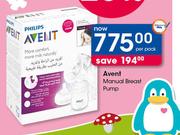 Philips Avent Manual Breast Pump-Per Pack