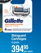 Gillette Skinguard Cartridges 4 Pack-Per Pack