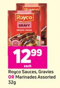 Royco Sauces, Gravies Or Marinades Assorted-32g Each