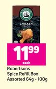 Robertsons Spice Refill Box Assorted-64g-100g