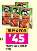 Miami Braai Relish-For 4 x 410g