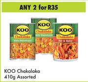 Koo Chakalaka Assorted-For 2 x 410g