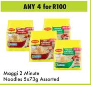 Maggi 2 Minute Noodles Assorted-For 4 x 5 x 73g