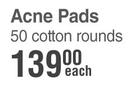 Acne Solutions Dermaceutics Acne Pads 50 Cotton Rounds-Each