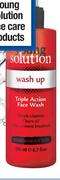 Young Solution Wash Up Triple Action Face Wash-200ml Each