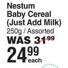 Nestle Nestum Baby Cereal (Just Add Milk) Assorted-250g Each