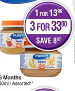 Purity 6 Months Assorted-For 3 x 80ml