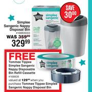 Tommee Tippee Simplee Sangenic Nappy Disposal Bin