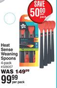 Tommee Tippee Heat Sense Weaning Spoons 4 Pack-Per Pack