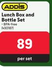 Addis Lunch Box And Bottle Set 430187-Per Set