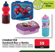 Character Sandwich Box Or Bottle-Each