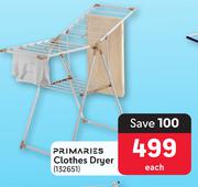 Primaries Clothes Dryer-Each