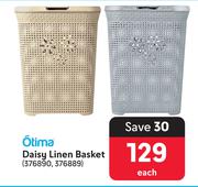 Otima Daisy Linen Basket-Each
