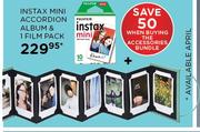 Instax Mini Accordion Album & 1 Film Pack (Available April)