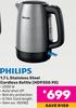 Philips 1.7L Stainless Steel Cordless Kettle HD9350.90
