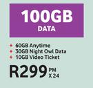 Vodafone Red Hot Dealz-100GB Data