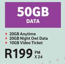 Vodafone Red Hot Dealz-50GB Data
