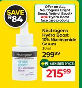 Neutrogena Hydro Boost 10% Niacinamide Serum-30ml