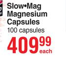 Slow-Mag Magnesium Capsules 100 Capsules-Each